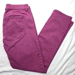 Ann Taylor Loft purple skinny crop jeans size 26/ 2